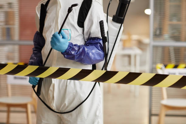 Professional Biohazard Cleanup technician working in Linden, IN